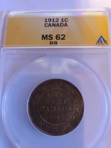 1912 MS62 LARGE ONE CENT CANADA PENNY LQQK - Picture 1 of 3