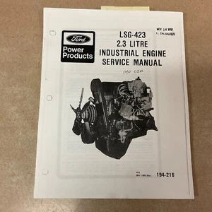 Ford LRG-423 2.3L INDUSTRIAL ENGINE SERVICE SHOP REPAIR MANUAL GUIDE pn 194-216 - Picture 1 of 7