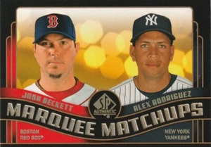 2008 SP Authentic Marquee Matchups Alex Rodriguez / Josh beckett #MM-40 - Picture 1 of 2