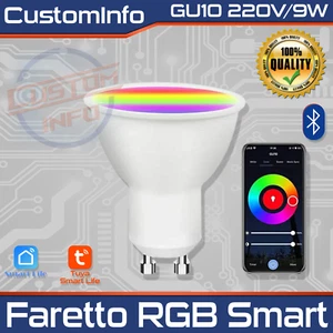 GU10 Tuya Smart Bluetooth Strahler 9W RGB 220V LED Leuchtmittel dimmbar - Bild 1 von 11