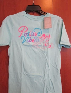 New Disney Positive Vibes Minnie Daisy Tee Youth XL Cotton Chest 34 Length 25 - Picture 1 of 4