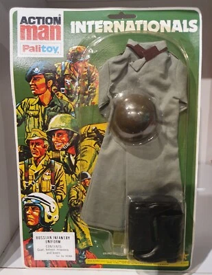 Gi Joe de colección 1964/1979 Action Man Palitoy cardado infantería rusa ¡Raro! Foto 1 de 2
