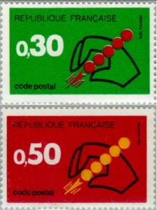 EBS France 1972 - Introduction of Postal Code - YT 1719-1720 - MNH** - Picture 1 of 3