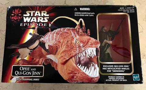 1998 Star Wars Episode I Opee & Qui-Gon Jinn Action Figures Cover