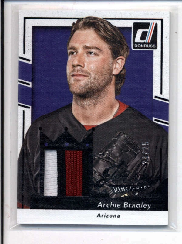 ARCHIE BRADLEY 2016 DONRUSS JERSEY KINGS 3-COLOR GAME USED PATCH #24/25 AH6335 - Image 1 of 1
