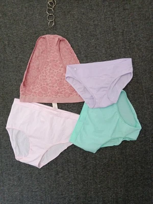 Paquete de 4 bragas para mujer Secret Treasures calzoncillos ropa interior cintura alta talla XS Foto 1 de 4