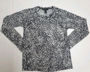 Athleta Ultimate Train Damen Langarmshirt Gr. XXS Activewear schwarz weiß gebraucht, in einwandfreiem Zustand - Bild 1 von 10