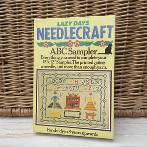 Vintage 70s Lazy days Needlecraft ABC SAMPLER Craft Set Age 8+ Unused  - Picture 1 of 8