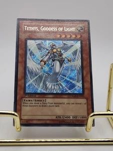 Yugioh Tethys, Goddess of Light CRMS-EN095 Secret Rare 1st Ed Very Light Play - Picture 1 of 9