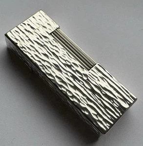 Superb Dunhill Silver ‘Bark’ Rollagas Lighter-Fully Overhauled - Picture 1 of 12