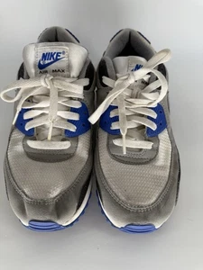 Nike Air Max 90 Hyper Royal Grey White Sneaker CD0881-100 Men's Size 10 - Picture 1 of 10