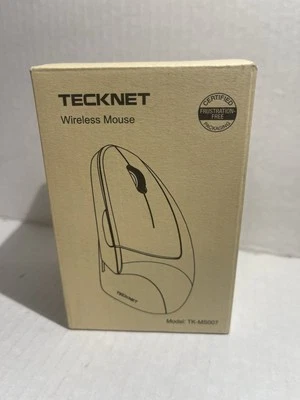 TeckNet Ergonomic Wireless Vertical Mouse TK-MS007 With Adjustable DPI & USB Rec - Image 1 of 4