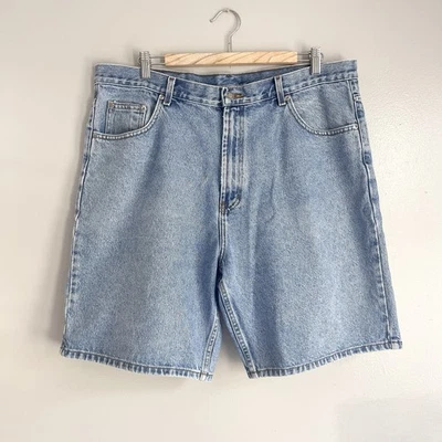 Pantalones Cortos De Colección Miembros Mark Jean Denim Dad Jorts 9" Lavado Medio Sueltos 38 Foto 1 de 4