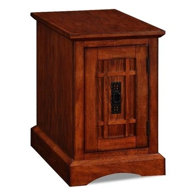 Leick Furniture Wood Boulder Creek Mission End Table - Printer Stand - Image 1 of 4
