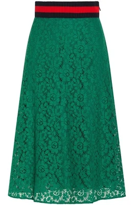 Mini Vestido GUCCI Web Rayas Cuello en V Verde, Talla Mediana, Nuevo Sin Etiquetas Foto 1 de 4