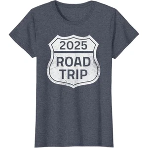 Road Trip 2025 Sign Damen T-Shirt - Heather Blue - XLarge - Bild 1 von 2