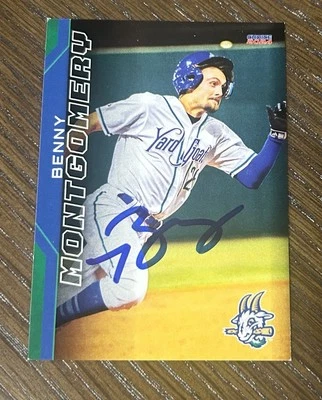 Benny Montgomery Autographed 2024 Choice Hartford Yard Goats Team Set Card - Image 1 of 2