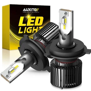AUXITO 2X H4 LED Bombilla Faro 6500K Blanco Frío Alto/Bajo Haz Reemplazar Halógeno X1 - Imagen 1 de 12