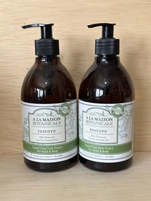 2-A LA Maison Botanicals restore Liquid soap for hand and body 16.9fl oz (500ml) - Image 1 of 3