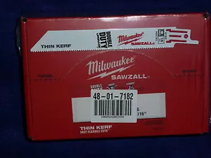 100 pack 6" 14 TPI Milwaukee Metal Sawzall Blades 48-01-7182 Double Duty - Picture 1 of 1