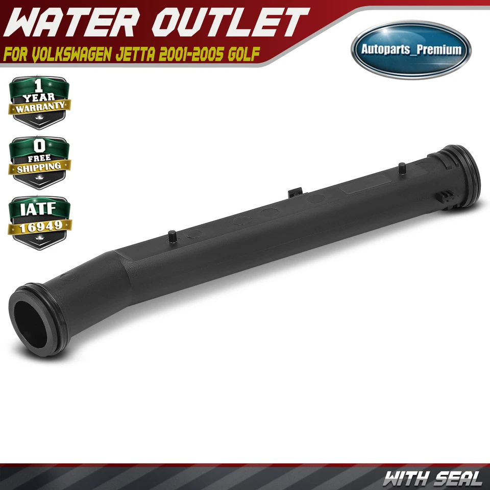 Manguera de tubo de agua de refrigerante del motor para Volkswagen Jetta 2001-2005 Golf Beetle Audi Foto 1 de 4