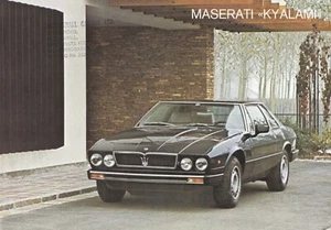 MASERATI KYALAMI 2+2 SALES BROCHURE OVERVIEW SPECIFICATION SHEET MULTI-LANGUAGE - Picture 1 of 2
