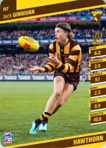 2024 Hawthorn Hawks AFL TeamCoach Card - Jack Ginnivan - Picture 1 of 3