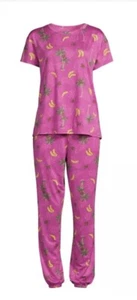 Joyspun Ladies Pajama Set Orchid Delight Short Sleeve Size 2X (18W-20W) - Picture 1 of 12