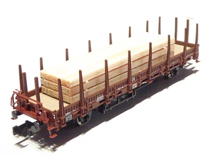 Fleischmann N 6660059 DB 2achsiger O Rungenwagen braun NEU OVP - Bild 1 von 3