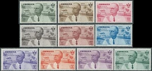 1934 CIRENAICA POSTA AEREA VOLO ROMA MOGADISCIO 10 VALORI MNH ** - RB33-2 - Picture 1 of 1