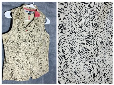 Jamie Sadock Womens Golf Tank Top Size S Beige Spotted Straw Hay Sleeveless - Изображение 1 из 4