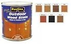 NEW Rustins Rustisn ESDO500 500ml Satin Outdoor Wood Stain Dark Oak Ru UK Selle