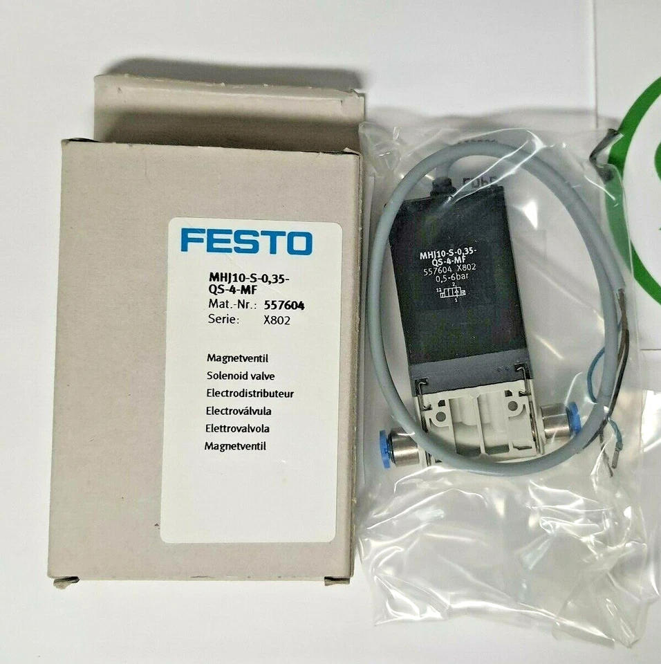 Electroválvula FESTO MHJ10-S-0,35-QS-4-MF 557604 - NUEVA/EMBALAJE ORIGINAL envío a todo el mundo