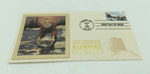 Klondike Gold Rush Bryan Birdsall primer día de emisión, nombre cancelado Alaska - Imagen 1 de 2