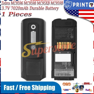 MC9590 MC9500 Battery for Zebra MC9596 MC9598 MC95XB - 3.7V 7020mAh 82-111636-04 - Image 1 of 4