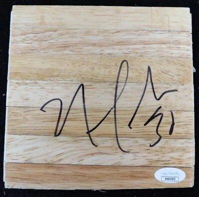 Половая доска с автографом Норриса Коула из Miami Heat 6x6 с сертификатом JSA - Изображение 1 из 2