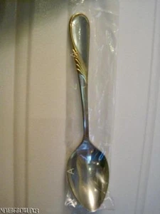 NEW YAMAZAKI CRAGG HILARY GOLD ACCENT STAINLESS STEEL TABLESPOON - Picture 1 of 1