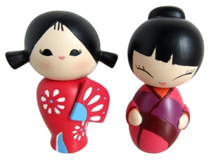 2 Retired Momiji MESSAGE DOLLS, Happy Happy Happy & Favorite Person, 1 Box - Picture 1 of 6