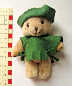 Rare Vintage Robin Hood Teddy Bear 6” with articulated arms & legs - Picture 1 of 3