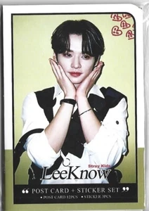 Stray Kids Lee Know [Post Card 12P/ Sticker 3P Set] Collection K-POP 202303 - Picture 1 of 3