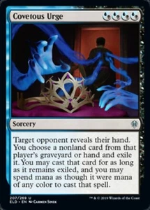 Covetous Urge x4 4x FOIL Throne of Eldraine casi nuevo como nuevo Magic The Gathering - Imagen 1 de 1