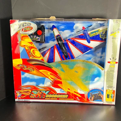 TYCO RC Remote Control Vintage Sky Scorcher White/ Red/Blue Aircraft Plane 2003 - Image 1 of 4