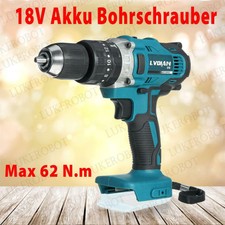 Akku-Bohrschrauber Akkuschrauber 18V Schlagschrauber Passt Für Makita Batterie