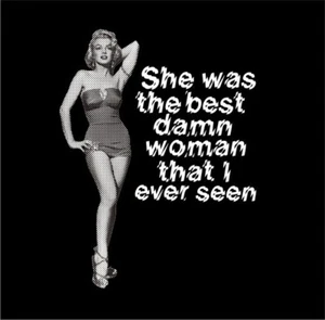 BEST DARN WOMAN ACDC GUYS T-SHIRT - Marilyn Monroe Aussie anthem ! - Picture 1 of 5