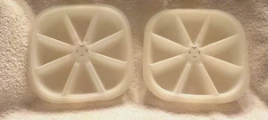 Vintage Tupperware 1468 Stackable Ice Cube Trays Lot Of 2 USED - Picture 1 of 6