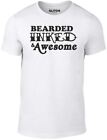 Bearded, Inked & Awesome T-Shirt - GIFT TATTOO PRESENT SKIN HAIR TATTOOS