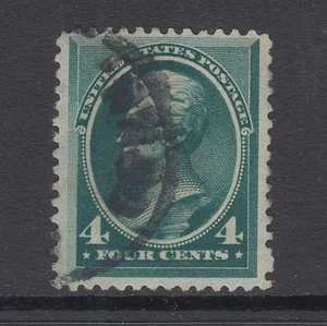US Sc 211 used 1883 4c blue green Jackson almost VF - Picture 1 of 1