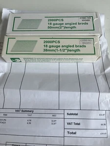 18g 26DAG brad nails - Picture 1 of 1