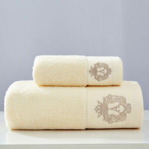 High-Grade Cotton Towel Set Bathtowel+Face Towel Set Soft Bath Face Towels