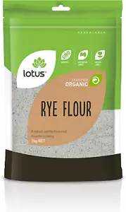 Organic Rye Flour 1 Kg, - Picture 1 of 2